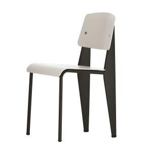 Vitra - Prouvé Standard SP chair, noir / gris chaud, patins…