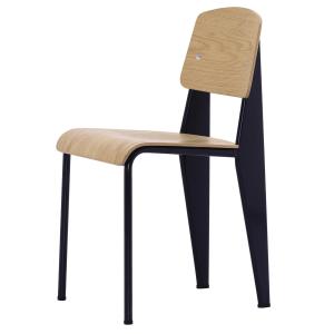 Vitra - Chaise Prouvé Standard, chêne naturel / noir profon…