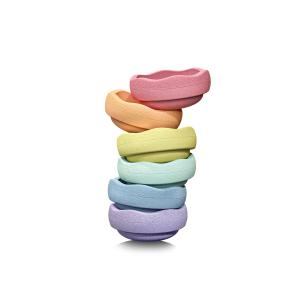 Stapelstein® - Original Mini, rainbow pastel (lot de 6)