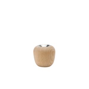 Stelton - Bougeoir Ora, Ø 7,4 x H 7 cm, hêtre