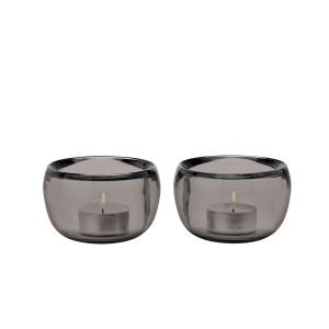 Stelton - Ora Porte-bougie à réchaud, (lot smoke de 2)