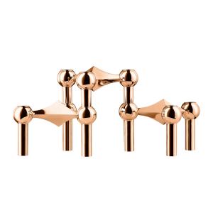 Stoff Nagel - Bougeoirs, or rose (set de 3)