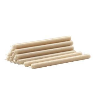 Stoff Nagel - Bougies en paraffine, beige (lot de 12)