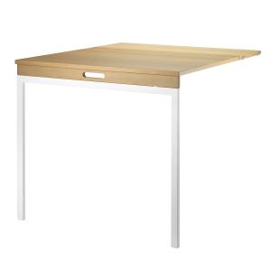 String - Table pliante, chêne / blanc