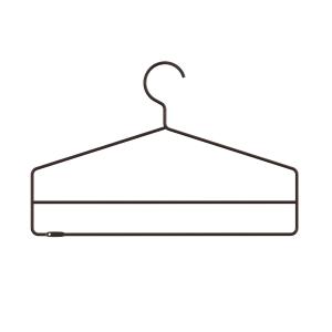 String - Cintre, marron foncé (lot de 4)