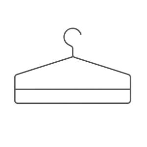 String - Cintre, gris foncé (lot de 4)