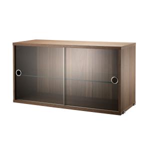 String - Armoire vitrine avec portes coulissantes 78 x 30 c…