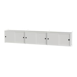 String - Armoire murale, 240 x 50 x 30 cm, blanc / blanc