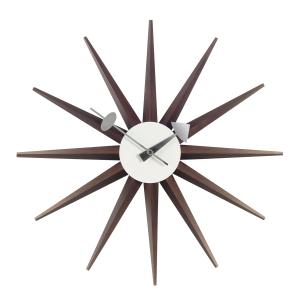 Vitra - Sunburst Clock, noyer