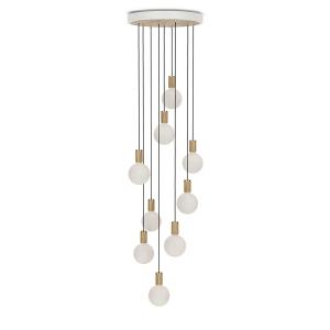 Tala - Chêne Nine Set de lampes suspendues, y compris 9 x S…