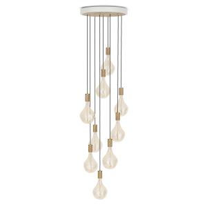 Tala - Chêne Nine Set de lampes suspendues, y compris 9 x V…