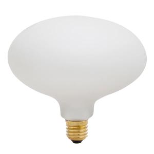 Tala - Lampe LED Oval E27 6W, Ø 16,3 cm, blanc mat