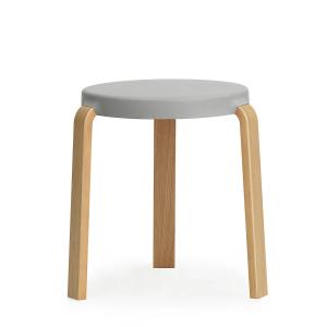 Normann copenhagen - Tap tabouret, chêne / gris