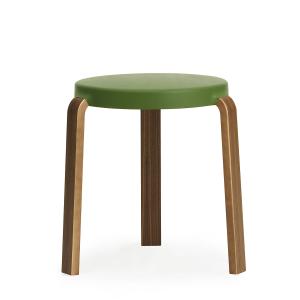 Normann copenhagen - Tap tabouret, noyer / vert olive