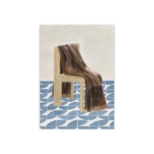 The Poster Club - Chair with Blanket d'Isabelle Vandeplassc…