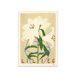 The Poster Club - Lilies de Carla Llanos, 50 x 70 cm