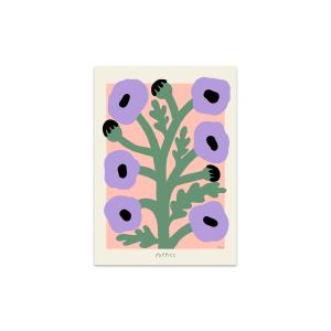 The Poster Club - Purple Poppies de Madelen Möllard, 30 x 4…