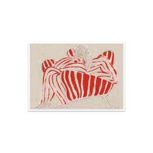 The Poster Club - Red Chair de Sofia Lind, 30 x 40 cm