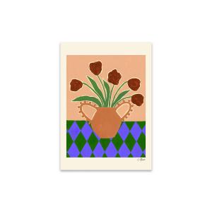 The Poster Club - Red Tulips de Carla Llanos, 30 x 40 cm