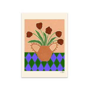 The Poster Club - Red Tulips de Carla Llanos, 50 x 70 cm