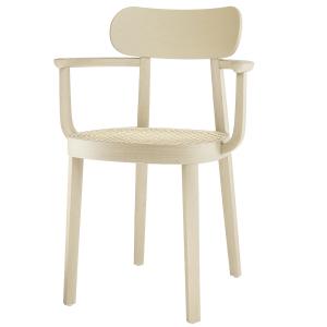 Thonet - 118 F Fauteuil en osier, bouleau nature