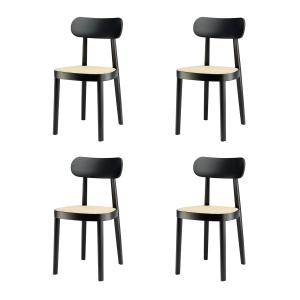 Thonet - 118 Chaise, cannage avec tissu de soutien synthéti…
