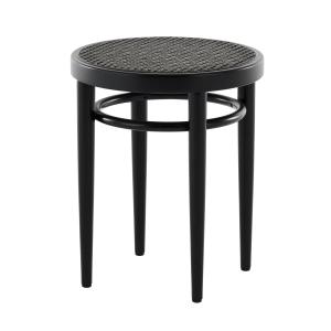 Thonet - 214 RH Tabouret, cannage Dark Melange avec tissu d…