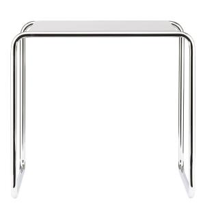 Thonet - B 9 c Table d'appoint, chrome / blanc pur (RAL 901…