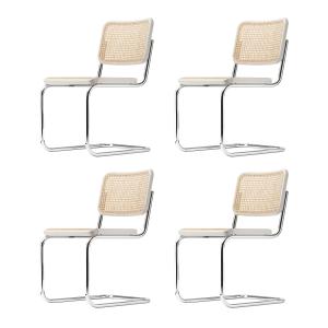 Thonet - S 32 V Chaise, chrome / hêtre lasuré blanc (TP 200…