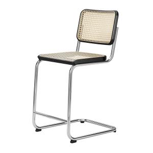 Thonet - S 32 VHT Chaise de bar SH 64 cm, chrome / hêtre te…