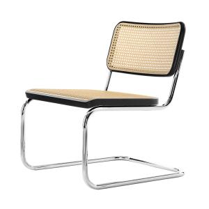 Thonet - S 32 VL Chaise Lounge, chrome / hêtre teinté noir…