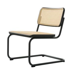 Thonet - S 32 VL Chaise Lounge, acier noir profond (RAL 900…