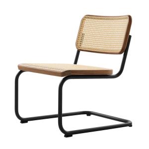 Thonet - S 32 VL Chaise Lounge, acier noir profond (RAL 900…