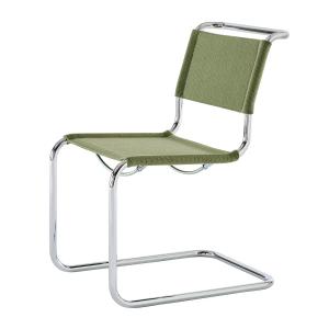 Thonet - S 33 V chaise, chrome / vert réséda (tissu Gabriel…