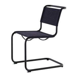 Thonet - S 33 V chaise, noir profond / deep (tissu Rohi Cen…