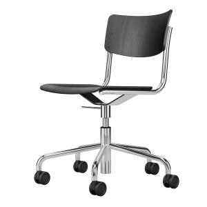 Thonet - S 43 DR Chaise de bureau piétement cinq étoiles av…