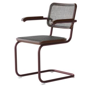 Thonet - S 64 V Chaise avec accoudoirs, châtaignier / chêne…