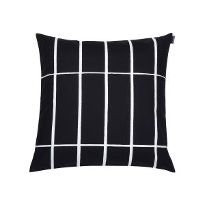 Marimekko - Tiiliskivi Taie d'oreiller 50 x 50 cm, noir / b…