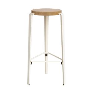 TipToe - BIG LOU Tabouret de bar, chêne / cream white