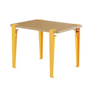 TipToe - Bureau pour enfant, chêne massif, jaune soleil