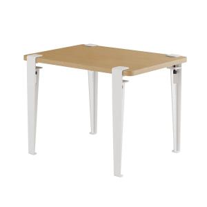 TipToe - Bureau pour enfant, chêne massif, blanc nuageux