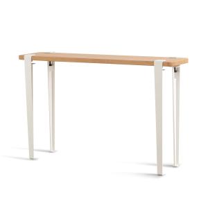 TipToe - Table console LIMA, chêne / blanc nuage