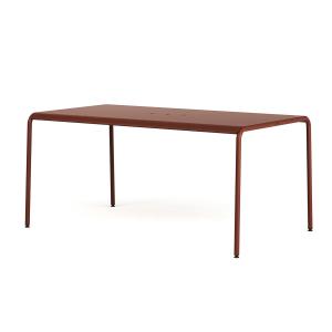TipToe - Panorama Table de jardin, 160 x 90 cm, brick red