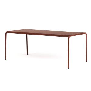 TipToe - Panorama Table de jardin, 190 x 90 cm, brick red