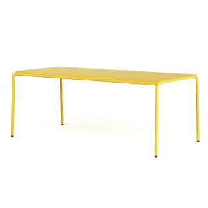 TipToe - Panorama Table de jardin, 190 x 90 cm, sun yellow