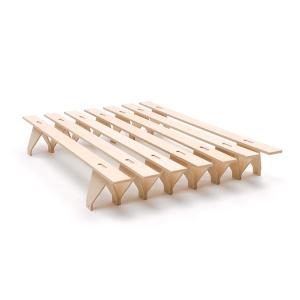 Tojo - lieg Lit, 140 x 195 cm, hêtre naturel