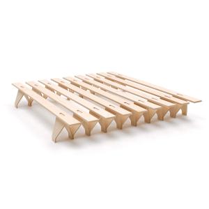 Tojo - Lieg Lit, 180 x 195 cm, hêtre nature