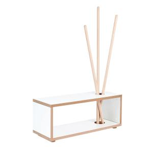 Tojo - Ordnung Armoire et banc pour enfants, blanc/hêtre