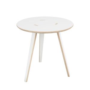 Tojo - Rund Table d'appoint, Ø 40 x H 40 cm, blanche