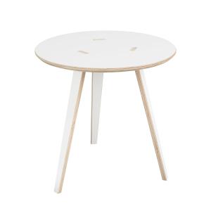 Tojo - Rund Table d'appoint, Ø 45 x H 45 cm, blanche